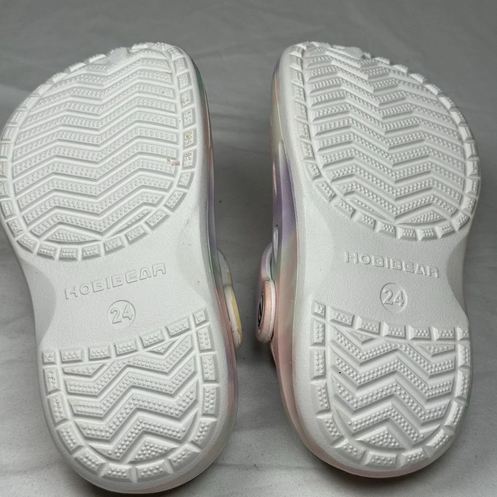 Girls Pastel Tie Dye‎ Clogs Toddler US 8 EU 24 Slip On Sandals Comfort